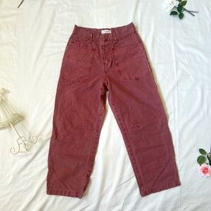Lucky Brand Maroon High Rise Ankle Jeans - Size 6